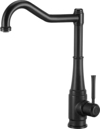 Neuesbad Serie 690 Spültischarmatur mit Eckiger Auslauf, Schwarz NB1DEBQTN63M1