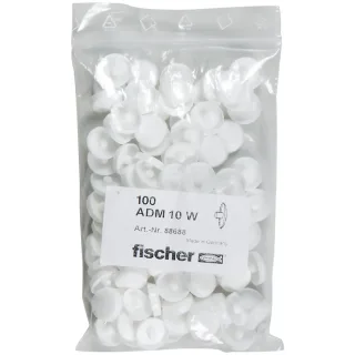 Fischer Abdeckkappe ADM 10 W weiß - 088688
