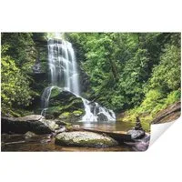 Wallarena Fototapete Wasserfall - Mehrfarbig - Modern - Vlies - Schlafzimmer, glatt, 104x70cm