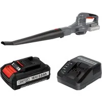 KRAFTIXX® Akku-Laubbläser KX-ALB 1821 Li 18V, (Set, 3 St., Inkl. 2,0 Ah Akku & Ladegerät, 210 km/h Blasgeschwindigkeit), kompatibel mit Einhell Power X-Change Akkusystem