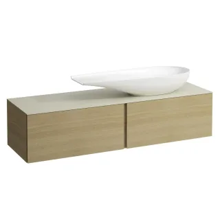LAUFEN Waschtischunterschrank und Waschtischplatte ALESSI 500x1600x370 H4313430972501