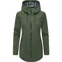 Ragwear Kurzmantel Zuzka Sport Wasserdichter kurzer Übergangsmantel für Damen