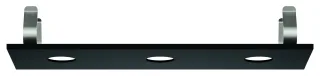 GROHE Deckenbrause-Abdeckung Rainshower Aqua 104994, 3 Strahlbildner phantom black, 104994KF00 104994KF00