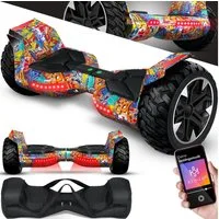 KESSER Balancetrainer, Hoverboard 8,5 Zoll 800 mit Bluetooth Lautsprecher, LED Licht