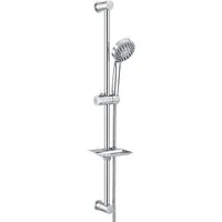 Youyijia Duschstangen-Deckenhalter Duschset Edelstahl 304 mit Duschstange Handbrause Brauseschlauch