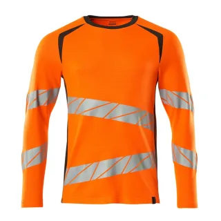 MASCOT Herren Langarmshirt Hi-vis Orange / Dunkelanthrazit XXL - 19081-771-1418-2XLONE