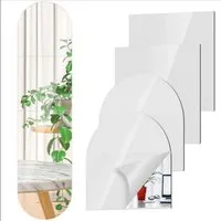 Minicloss Wandspiegel 4 Stück Ganzkörperspiegel für Wände,Wandmontage, Rahmenlos (4-St)