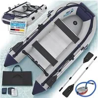 ArtSport Schlauchboot, bis 4 Personen - inkl. Luftpumpe, Paddel und mehr