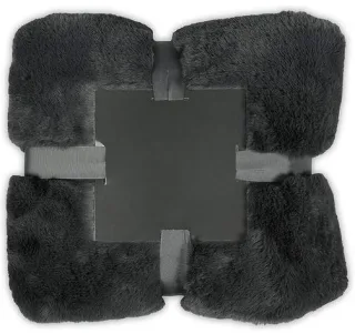 KATAG - Wohndecke, Fake Fur grau - Gr. - 150