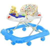 oyajia Babywalker Höhenverstellbarer Baby Gehfrei Lauflernwagen mit Spielcenter, Lauflernhilfe mit Musik und Licht, Spiel-und Esstisch