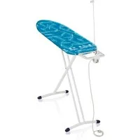 Leifheit Bügelbrett Bügeltisch Air Board M Solid Plus, Bügelfläche 38.0x120.0 cm, Zwei-Seiten-Bügeleffekt, 120x38cm, höhenverstellbar (76-100 cm)