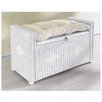 Home affaire Sitztruhe Schönerempfang (Rattan-Bank, OTTOs Choice), Belastbar bis max. 80 Kg, mit Stauraum