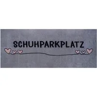 Floordirekt Fußmatte Varo, Waschbare Schuhmatte mit Schuhparkplatz, rutschhemmend, Schuhparkplatz für bis zu 4 Paar Schuhe