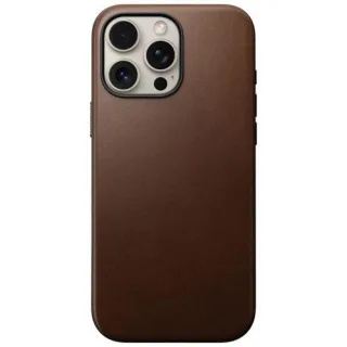 Nomad Modern Leather Case iPhone 16 Pro Max Brown