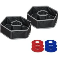 relaxdays Spielzeug-Gartenset Wurfspiel Washer Toss, (8-tlg)