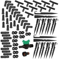Sarcia.eu Bewässerungssystem Zubehör-Set für Tropfleitung Durchmesser 16mm - 72 Teile