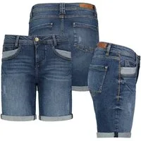 SUBLEVEL Bermudas Damen Jeans Shorts Bermuda Kurze Hose Shorts Short Denim Stretch Denim