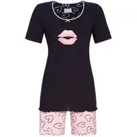 Ringella Pyjama Damen Kurzarm 'Lovely' 4261312, Dark Navy