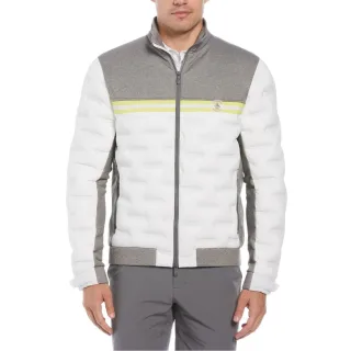 Original Penguin - Performance-Jacke für Herren, Stehkragen, Regulär (Grauheide)