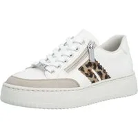 Rieker Plateausneaker Halbschuh, Schnürschuh, Casual-Sneaker mit leo-Besatz