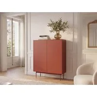 Compleo Kommode auf hohen Beinen ZOTI, Ohne Griffe, Modern design, zweitürig