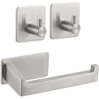 LIVINA HOME Handtuchhaken Handtuchhaken Haken selbstklebend, Toilettenpapierhalter ohne Bohren, Badezimmer, Bad, Küche