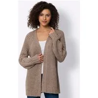 heine Strickjacke Strickjacke Langarm Grobstrick, Rippoptik
