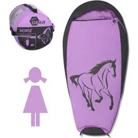 yourGEAR Kinderschlafsack yourGEAR Kinderschlafsack Horse Mumienschlafsack 180x90 cm