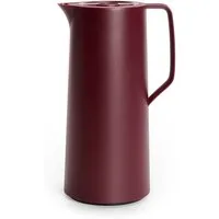 Emsa Isolierkanne Motiva in modernem Design, 100% auslaufsicher, Made in Germany, 1 l, (doppelwandiger Glasisolierkolben, bis zu 12h warm/24h kalt), Quick-Press-Deckel, Einhandbedienung, ergonomischer Schraubdeckel