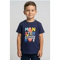 Blue Seven T-Shirt mit kurzem Arm, mit Druck und unifarben, aus Baumwolle