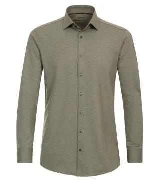VENTI - Businesshemd Jerseyflex grün - Gr. - 38