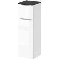 Vicco Midischrank Otis, Weiß Hochglanz/Anthrazit, 30 x 95 cm (1-St) verstellbar