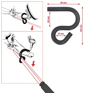 KS Tools Universal-Achshebel-Haken - 700.1499