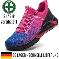IRON FORCE S1 / S1P oder SBP - jeweils CE ISO zertifizierter Sicherheitsschuh (durchtrittsicher, bequem, leicht, rutschfest, atmungsaktiv) Stahlkappenschuhe Arbeitsschuhe Berufsschuhe sportlich elegant
