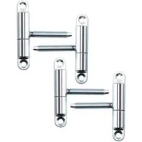 SO-TECH® Türbeschlag Renovierband Türband 15 x 83 mm Scharnier aus Stahl (4 St), für Innentüren zum Auf- & Einschrauben, verzinkt, 4 Stück