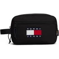 Tommy Jeans Kulturbeutel TJM ARCHIVE WASHBAG, Unisex Minibag, Kosmetiktasche mit Tommy Jeans Logoaufnäher