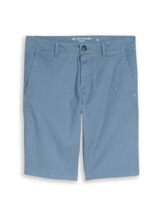 Tom Tailor - TTSLIM Chino Shorts blue mini geometric print - Gr. - 32