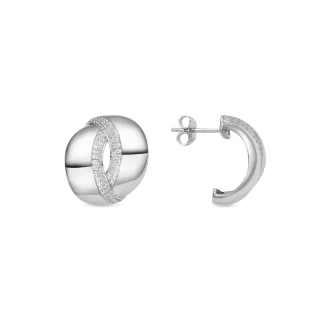 Luxenter Ohrringe aus 925er Sterlingsilber mit Zirkonia, rhodiniert – Asrae