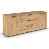 rauch Schubkastenkommode Kommode Türkommode Sideboard Kombikommode FLIPP (Breite 160 cm mit 2 Einlegeböden), 2-türig mit 3 Schubladen und Soft-Close-Funktion