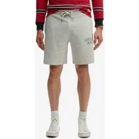 Superdry Sweatshorts ATH ESS SHORT aus Baumwolle und Polyester, Loose Fit, mit Tunnelzug, melierte Optik