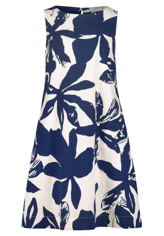 CARTOON - Sommerkleid weiß/blau - Gr. - 40