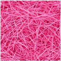 NaDeco Bastelnaturmaterial Ostergras aus Rattan-Stroh in Fuchsia, verpackt mit 100g Holzwolle