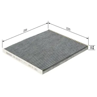 Bosch Aktivkohle-Innenraumfilter Hyundai Kia 1987435572