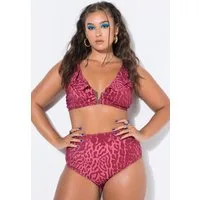 Studio Untold Bikinislip Bikini-Slip HighWaist Color Leo Shaping