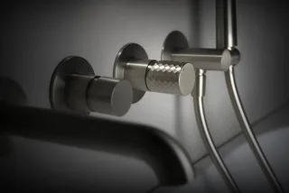 Neuesbad Serie 600 Hexa 4-Loch Wannenarmatur Unterputz, edelstahl gebürstet NB1DEBHS_F18P1