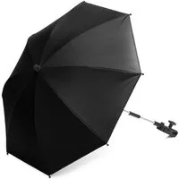 Fillikid Kinderwagenschirm Schwarz, Sonnenschirm Sonnenschutz für Kinderwagen & Buggy - UV Schutz 50+