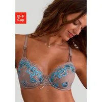 Nuance by Lascana Bügel-BH mit floraler Stickereispitze und edler Schnürung, Dessous