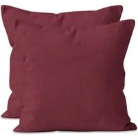 Zestri Kissenbezug 2-er Set Kissenhülle Mikrofaser 40x40 40x80 80x80 mit Reißverschluss, Dekokissen Sofakissen