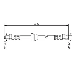 Bosch Bremsschlauch vorne Volvo 440 460 480