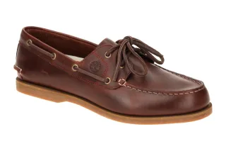 Timberland 0A2Q9X EIW Classic Boat Damen Halbschuhe burgundy bequeme Schn?rsc...